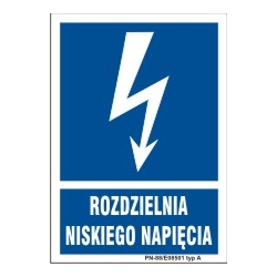 Znak elektryczny - Rozdzielnia niskiego napięcia
